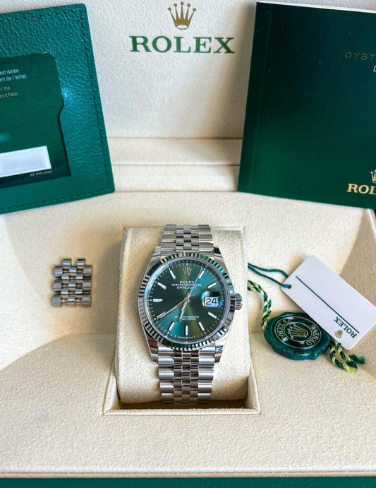 ROLEX DATEJUST JUBILÉE MINT GREEN