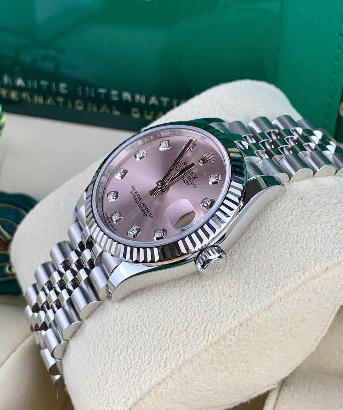 ROLEX DATEJUST JUBILÈE PINK DIAMOND