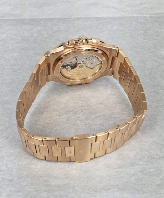 PATEK PHILIPPE NAUTILUS ROSÉ GOLD BROWN CHRONO
