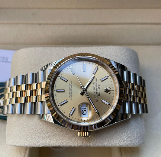 ROLEX DATEJUST JUBILEE CHAMPAGNE DIAL