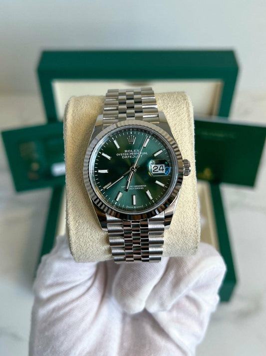 ROLEX DATEJUST JUBILÉE MINT GREEN