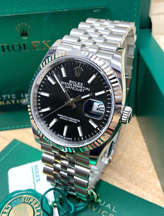 ROLEX DATEJUST JUBILÈE BLACK DIAL