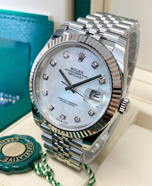 ROLEX DATEJUST JUBILÉE WHITE DIAMOND