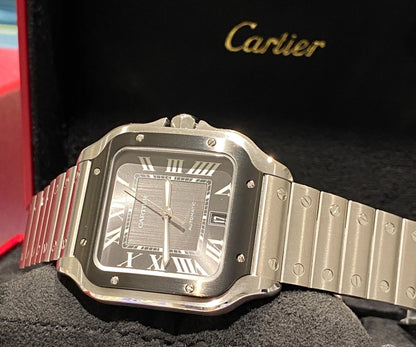 CARTIER SANTOS BLACK/GREY DIAL