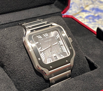 CARTIER SANTOS BLACK/GREY DIAL