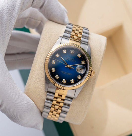 ROLEX DATEJUST JUBILÉE GOLDEN BLUE DIAMOND