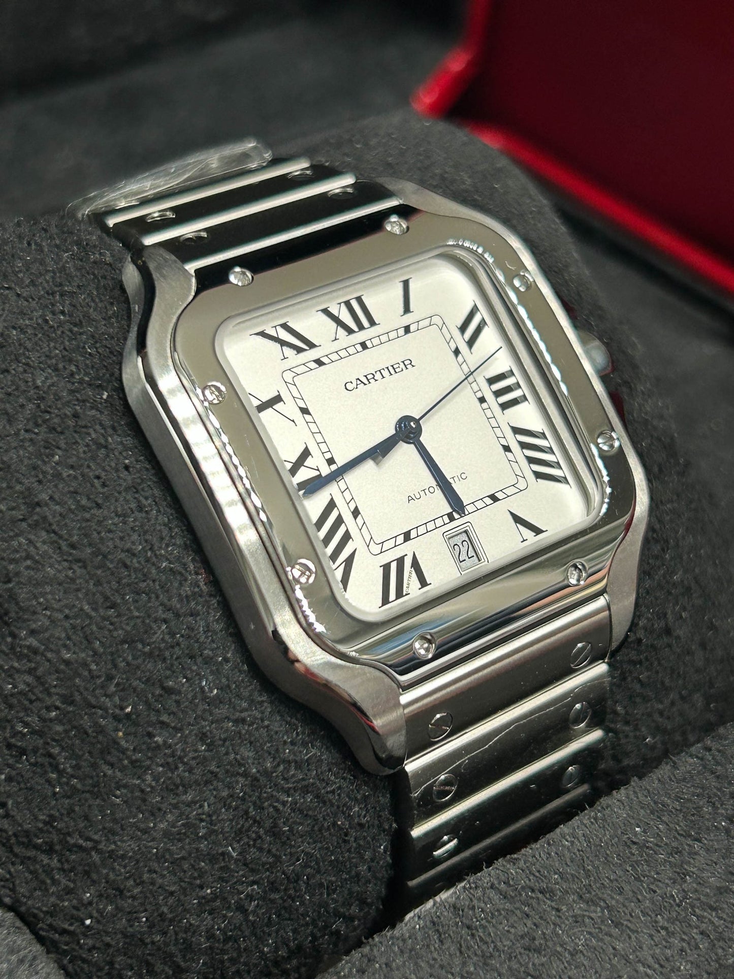 CARTIER SANTOS WHITE DIAL